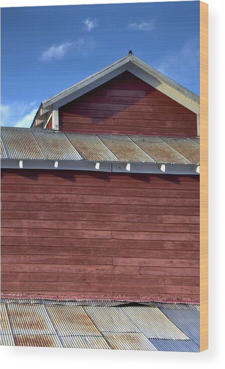 Ft Wood Print featuring the photograph Ft Collins Barn 13550 by Jerry Sodorff