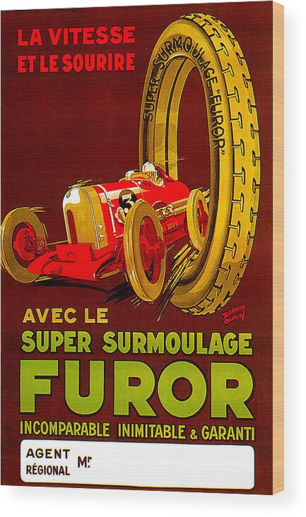 Furor Super Surmoulage Wood Print featuring the photograph Furor Super Surmoulage by Uknown