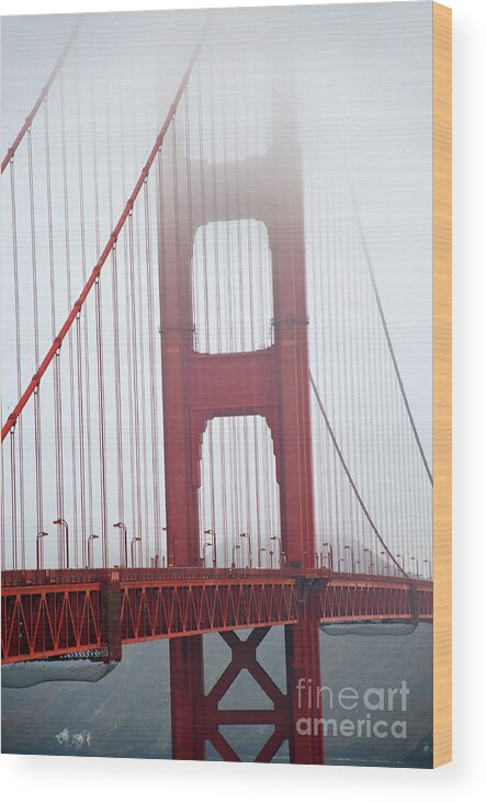 San Francisco Wood Print featuring the photograph Golden Gate Bridge by Brenda Kean
