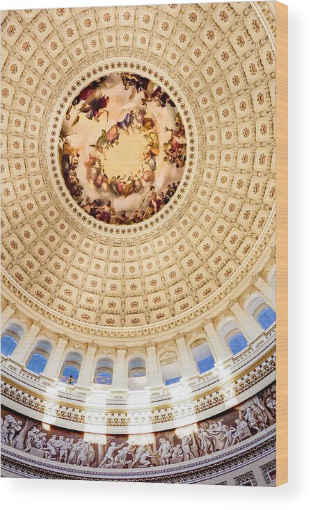 The Capitol Wood Print featuring the photograph Government Arts by Greg Fortier