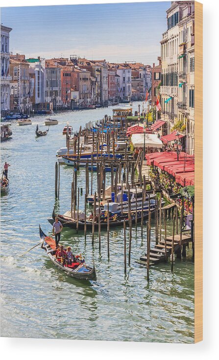 Architecture Wood Print featuring the photograph Grand Canal, Venice by Sue Leonard