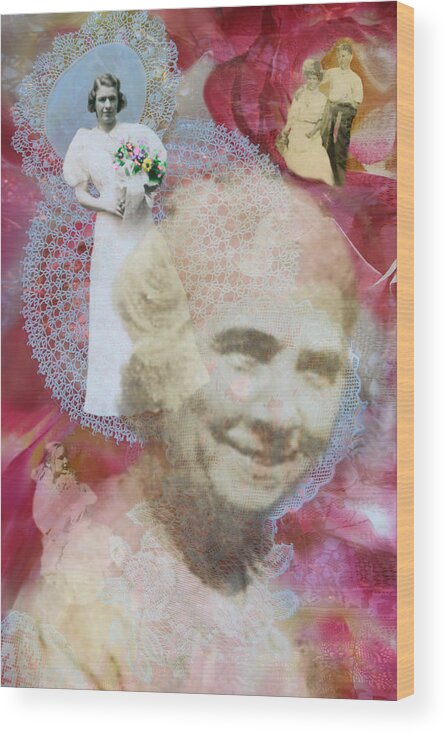 Grandmother Wood Print featuring the digital art Grandmother by Lisa Yount
