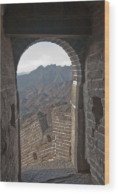 Great Wall Wood Print featuring the photograph Great Wall View by Matthew Bamberg
