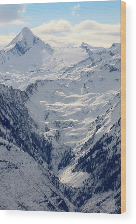 Scenics Wood Print featuring the photograph Grossglockner Mountain Range In The by Gaps