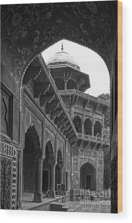 Agra Wood Print featuring the photograph Guest House at the Taj Mahal by James L Davidson