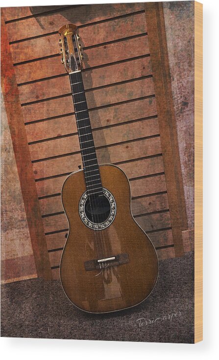 Guitar Wood Print featuring the photograph Guitar Solo by Terri Harper