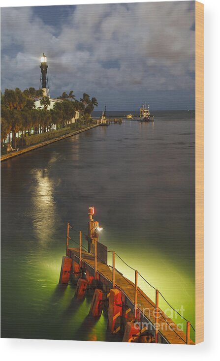 Inlet Wood Print featuring the photograph Hillsborough Inlet by Scott Kerrigan