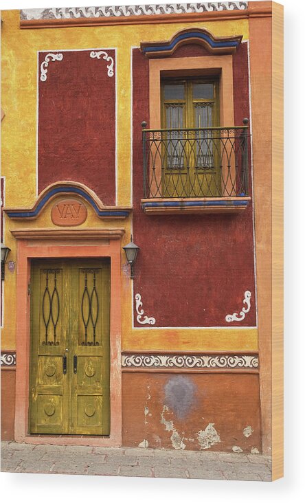 Latin America Wood Print featuring the photograph House Facade by John Elk