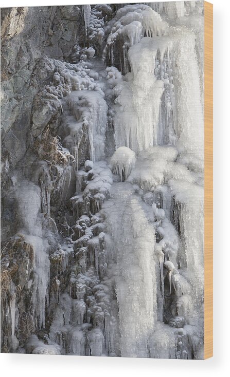 Alaska Wood Print featuring the photograph Icefall in Morning Light by Michele Cornelius