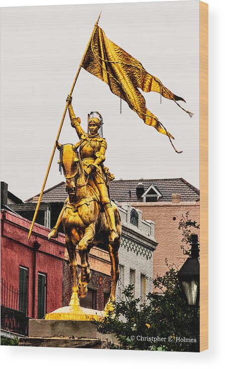 Joan Of Arc Wood Print featuring the photograph Joan Of Arc by Christopher Holmes