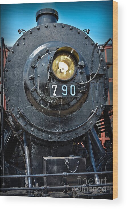 Train Wood Print featuring the photograph Locomotive 790 by Gary Keesler