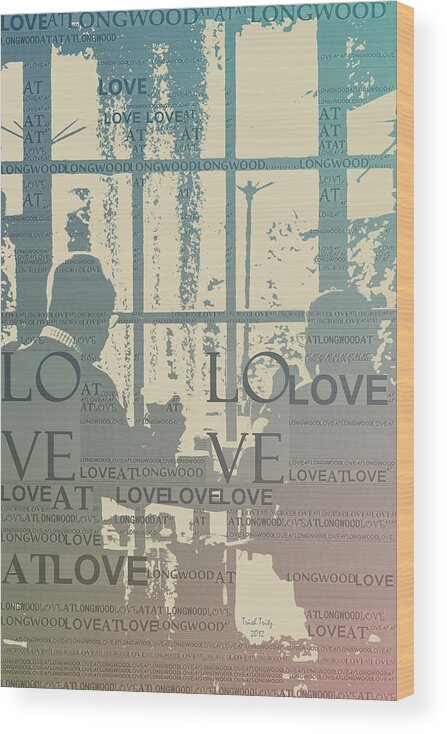 Love Wood Print featuring the photograph Love At Longwood by Trish Tritz