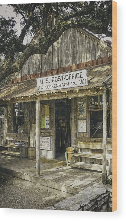Luckenbach Wood Print featuring the photograph Luckenbach by Scott Norris