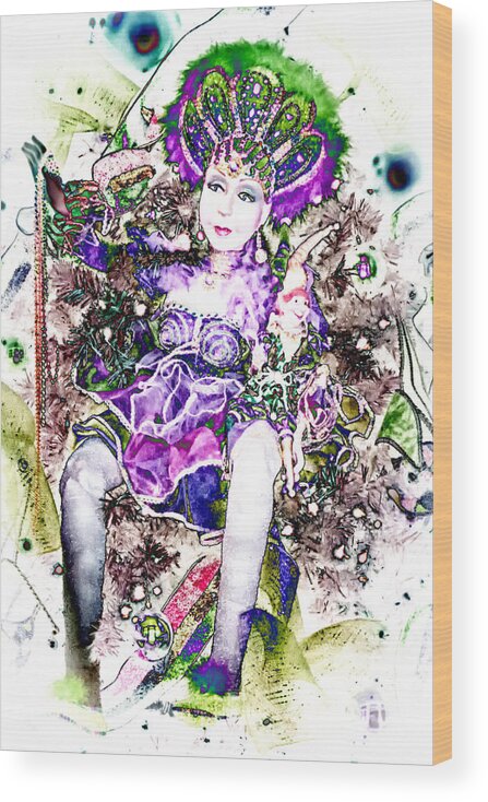 Mardi Gras Wood Print featuring the photograph Mardi Gras by Jessica Levant