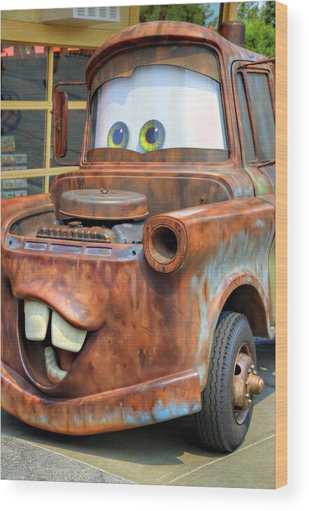 Tow Wood Print featuring the photograph Mater by Ricky Barnard