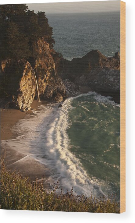Photography Wood Print featuring the photograph McWay Falls 2 by Lee Kirchhevel