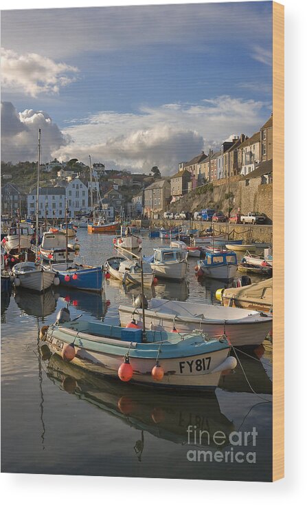 Travel Wood Print featuring the photograph Mevagissey by Louise Heusinkveld