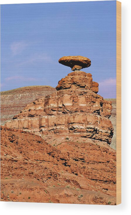 Sombrero Wood Print featuring the photograph Mexican Hat Utah by Alexandra Till