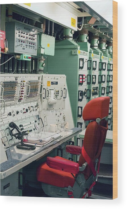 Air Force Wood Print featuring the photograph Minuteman Missile Control Room by Jim West