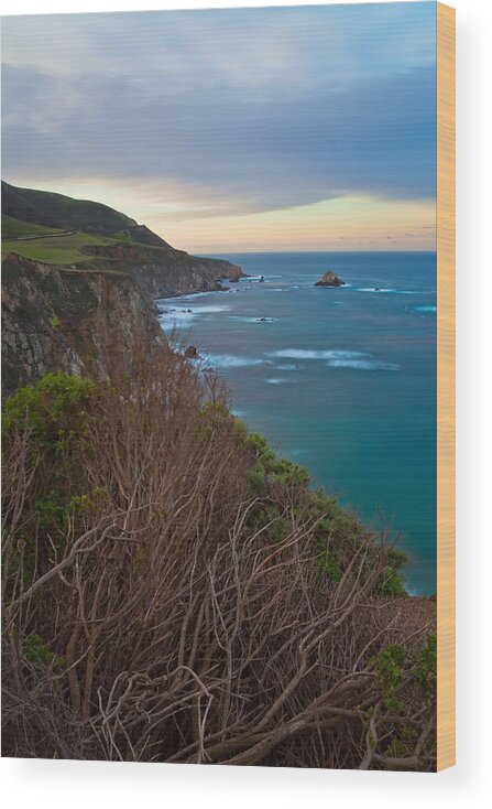 Landscape Wood Print featuring the photograph Morning In Big Sur by Jonathan Nguyen