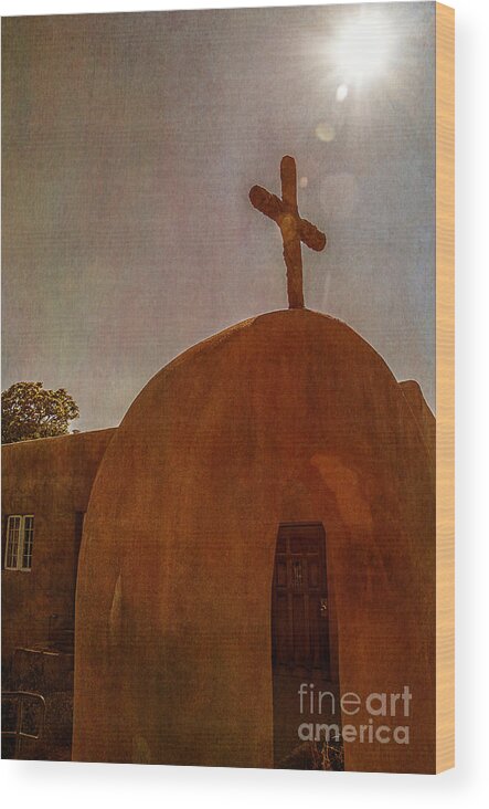 New Mexico Wood Print featuring the photograph New Mexico Meditation by Terry Rowe