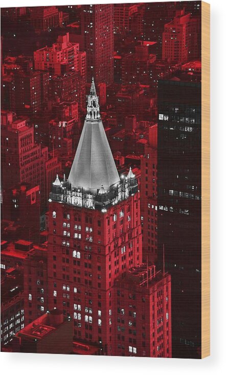 New York Life Building Wood Print featuring the photograph New York Life Building by Marianna Mills