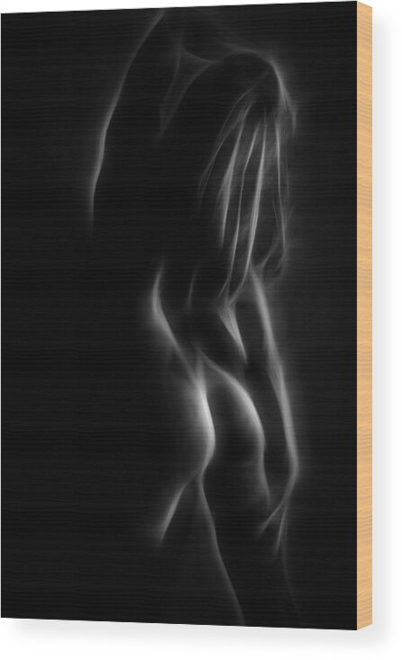 Nude Wood Print featuring the photograph Nude Abstract by David Naman