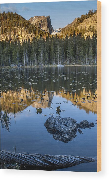 Photography Wood Print featuring the photograph Nymph Lake Sunrise by Lee Kirchhevel