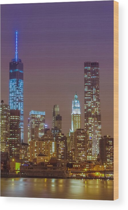 1 Wtc Wood Print featuring the photograph One World Trade Center by SAURAVphoto Online Store