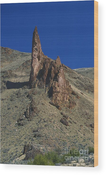 Rhyolite Wood Print featuring the photograph Oregon Rhyolite Formation by William H. Mullins