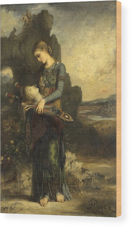 Gustave Moreau Wood Print featuring the painting Orpheus by Gustave Moreau