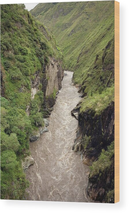 Pasataza River Wood Print featuring the photograph Pastaza River Gorge by Dr Morley Read/science Photo Library