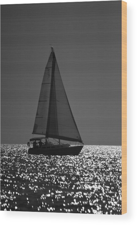 Sailboat Wood Print featuring the photograph Perfect Sailing by Amazing Jules