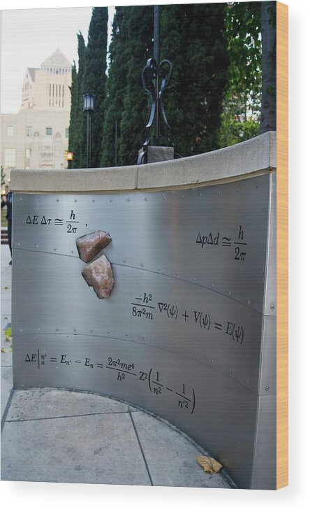 Physics Wood Print featuring the photograph Physics Equations by Mark Williamson
