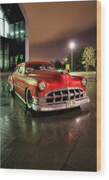 Pontiac Wood Print featuring the photograph Pontiac 1950 by Grant Glendinning