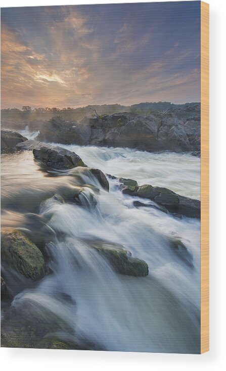 Potomac River Wood Print featuring the photograph Potomac Light Show by Joseph Rossbach