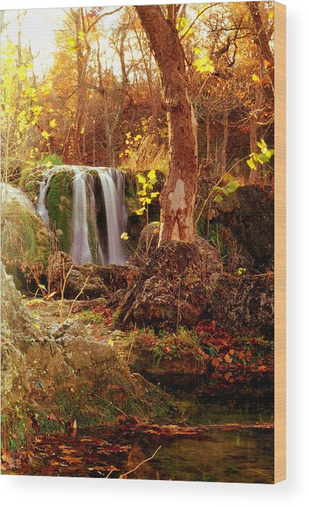 Oklahoma Wood Print featuring the photograph Price Falls 2 of 5 by Jason Politte