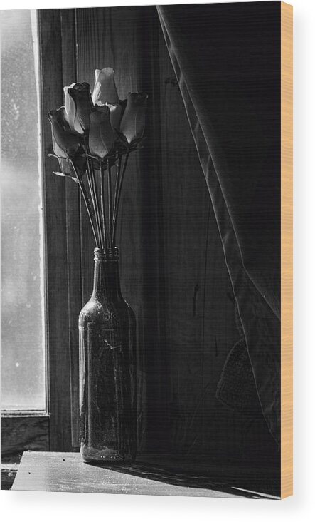 Still Life Wood Print featuring the photograph Pull Back The Curtain by Sue Capuano