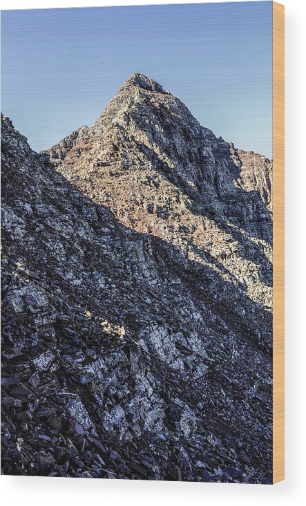 Pyramid Wood Print featuring the photograph Pyramid Peak by Aaron Spong