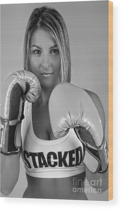 Melissa Dero Wood Print featuring the photograph Ready to Rumble - Boxing by Lee Dos Santos