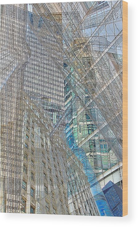Digital Wood Print featuring the photograph Reconstructing Architecture 9 by Kevin Eatinger