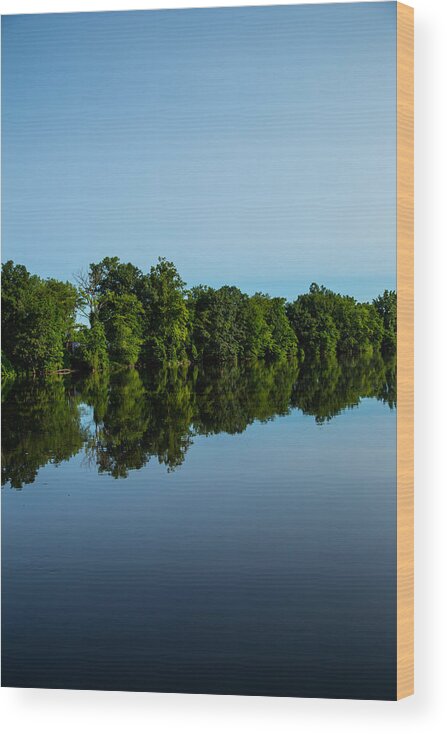 Reflections Of Summer Wood Print featuring the photograph Reflections Of Summer by Karol Livote