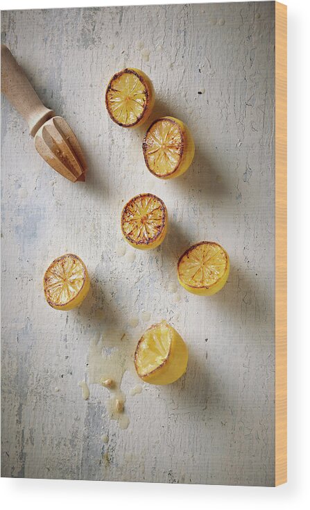 California Wood Print featuring the photograph Roasted Lemons by Lew Robertson