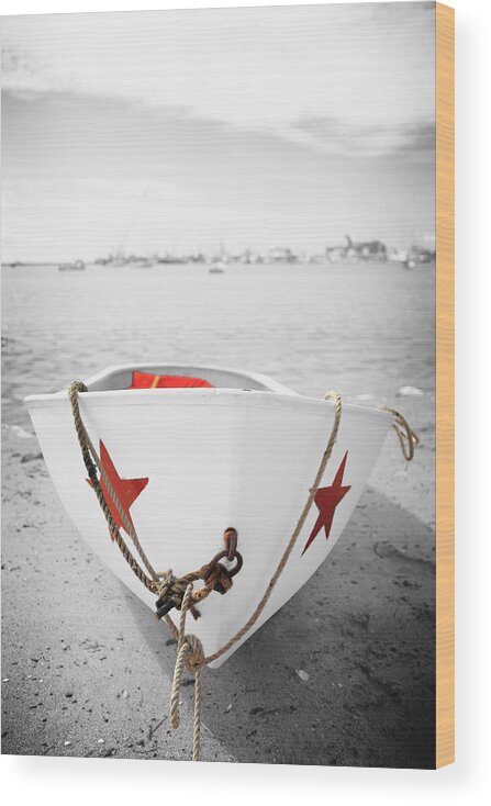 Rowboat Wood Print featuring the photograph Rowboat Boat by Darius Aniunas