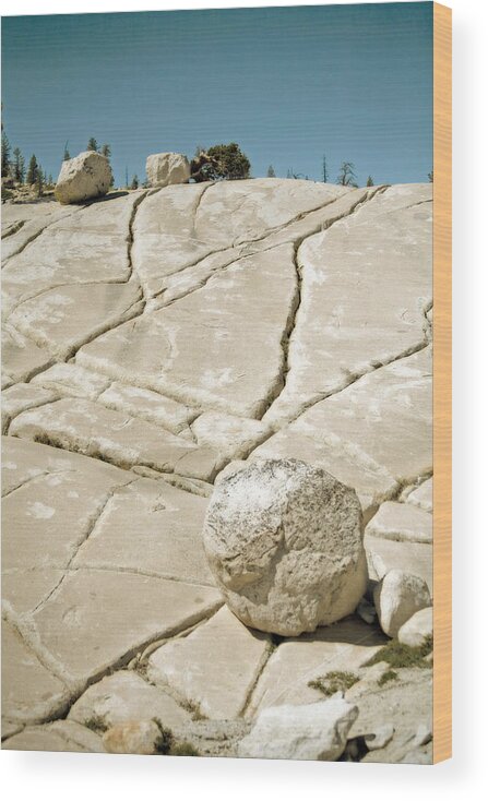Yosemite Wood Print featuring the photograph Runaway Rock by Bonnie Bruno