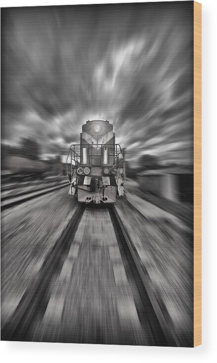 Train Wood Print featuring the photograph Rush by Jason Green