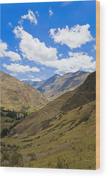 Sacred Valley Wood Print featuring the photograph Sacred Valley by Alexey Stiop