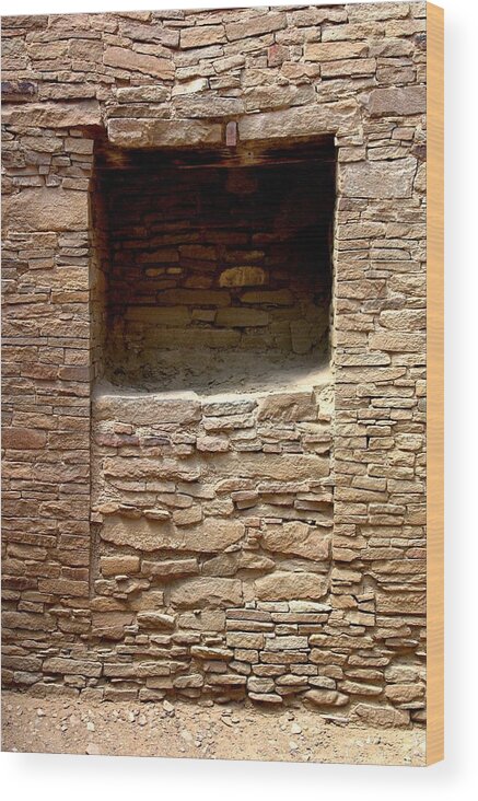 Chaco Canyon Wood Print featuring the photograph Second Thoughts by Joe Kozlowski