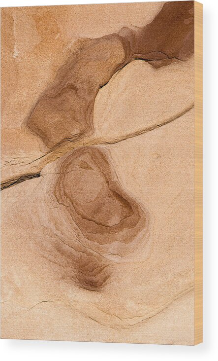 Rocks Wood Print featuring the photograph Shades by Carolyn D'Alessandro