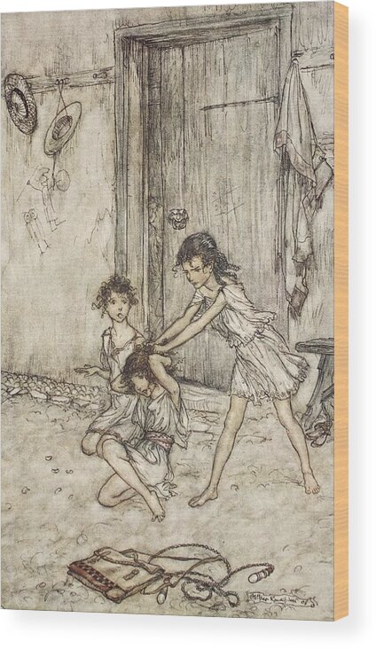 C20th Wood Print featuring the drawing She Was A Vixen When She Went by Arthur Rackham